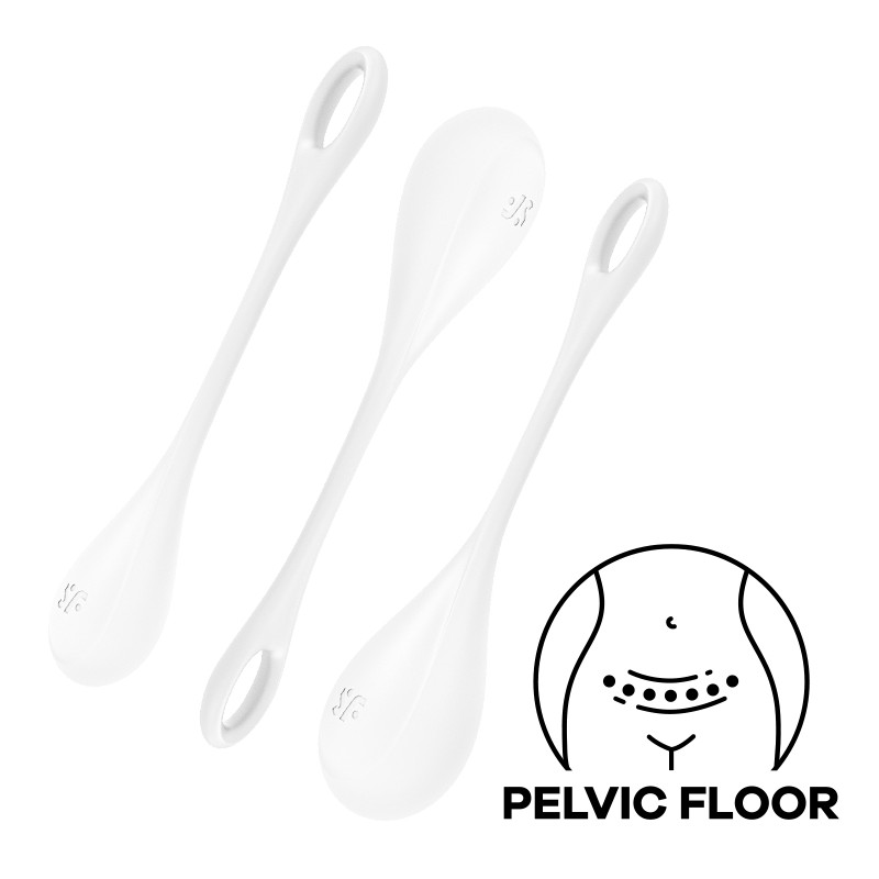 Satisfyer Boules Yoni Power 1 Blanches